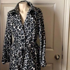 Luii Animal Print Trench Coat szM NWOT